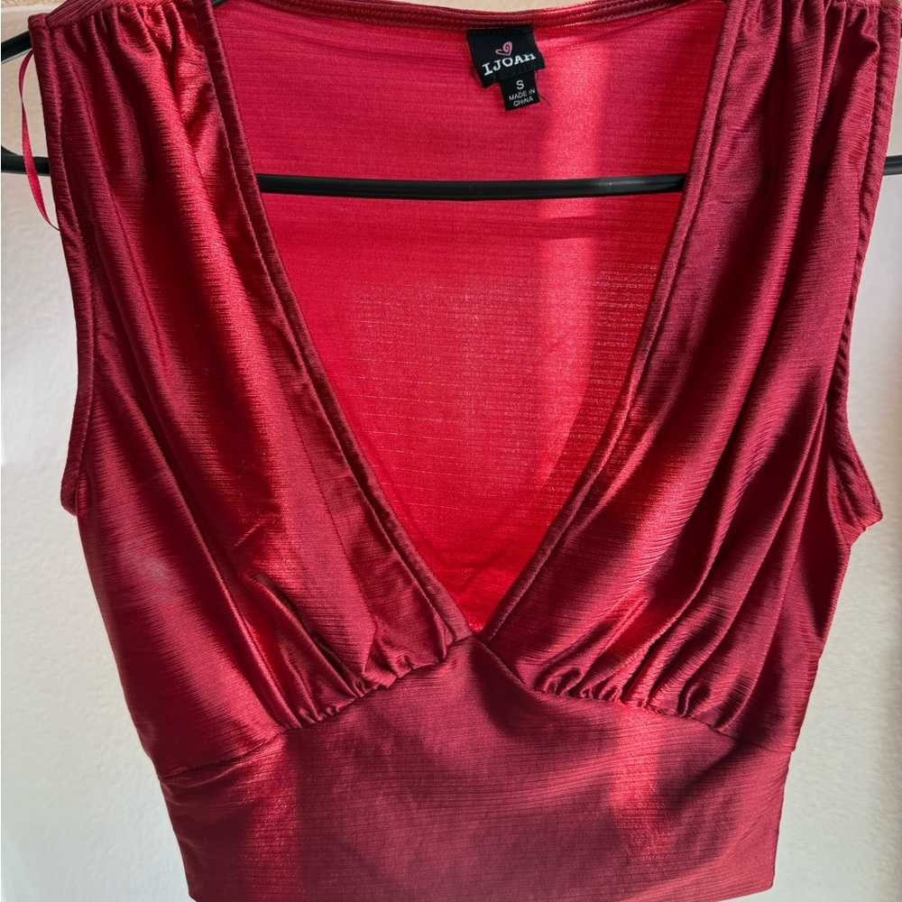 Red Crop Top